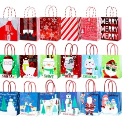 Gift Accessories*Lindy Bowman Pack Of 18 Assorted Small Christmas Gift Bags With Handle