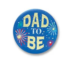 Beistle Pack Of 6 Baby Shower "Dad To Be" Satin Button Costume Accessories 2"