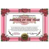 Beistle Pack Of 6 Beautiful "Mother Of The Year" Certificates 5" X 7"