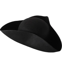 Party Central Pack Of 6 Black Patriotic 4Th Of July Elegant Tri-Corn Unisex Hat Costume Accessories - One Size