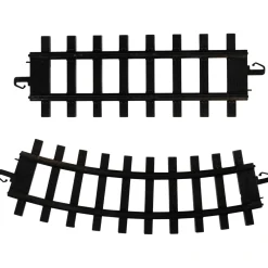 Trains*Northlight Pack Of 12 Black Replacement Train Set Track Pieces 10"
