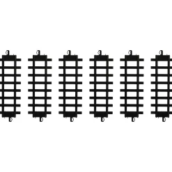 Trains*Northlight Pack Of 12 Black Replacement Train Set Track Pieces 10"
