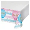 Party Central Pack Of 6 Blue And Pink Gender Reveals Theme Rectangular Tablecloths 102"