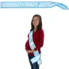 Party Central Pack Of 6 Blue And White "It's A Boy!" Baby Shower Sash Party Favors 33"
