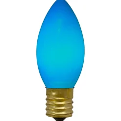 Northlight Pack Of 4 Blue C9 Opaque Christmas Replacement Bulbs