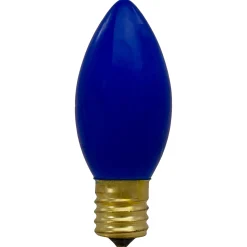 Northlight Pack Of 4 Blue C9 Opaque Christmas Replacement Bulbs