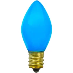 Northlight Pack Of 4 Blue Opaque C7 Christmas Replacement Bulbs - 2"