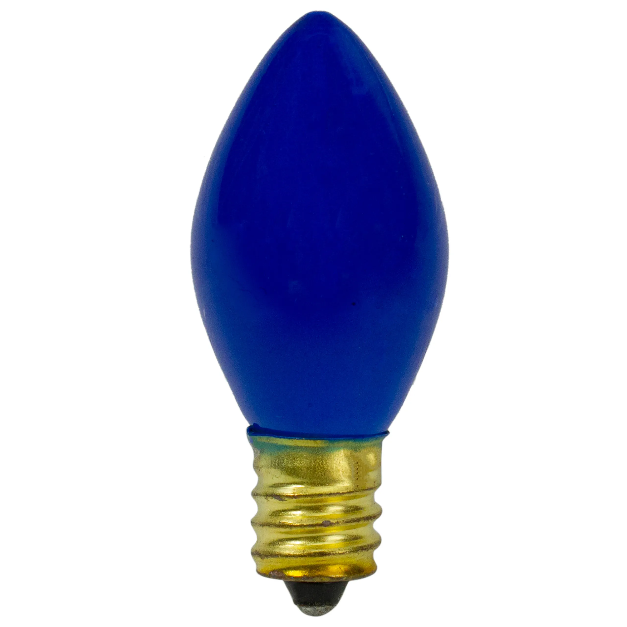 Northlight Pack Of 4 Blue Opaque C7 Christmas Replacement Bulbs - 2"