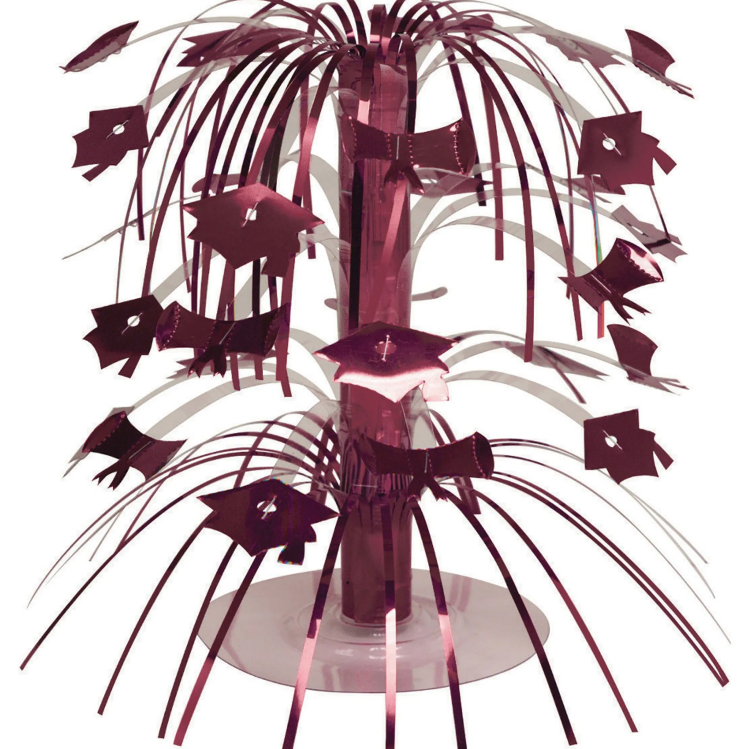 Party Central Pack Of 12 Burgundy Red Purple Mini Cascade Centerpiece Graduation Party Decorations 8.5"