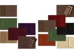 Contemporary Home Living Pack Of 6 Burgundy Red Solid Patterned Decorative Rectangular Placemats 19"