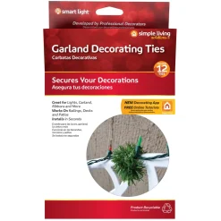 Garland Accessories*Northlight Pack Of 12 Christmas Garland Decorating Ties