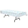 Party Supplies*Beistle Pack Of 12 Christmas Snowflake Rectangular Tablecover 54" X 108"