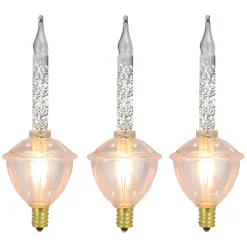 Northlight Pack Of 3 Clear C7 Retro Bubble Light Replacement Christmas Bulbs