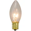 Northlight Pack Of 4 Clear C9 Transparent Christmas Replacement Bulbs
