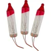 Northlight Pack Of 3 Clear Flasher Christmas Replacement Bulbs, 2.5 Volts