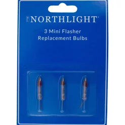 Northlight Pack Of 3 Clear Flasher Christmas Replacement Bulbs, 2.5 Volts