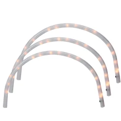 Outdoor Decorations*Northlight Pack Of 3 Clear Lighted Christmas Arch Pathway Markers 20"