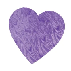 Beistle Pack Of 36 Embossed Purple Foil Heart Cutout Valentine Decorations 8.5"