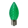 Northlight Pack Of 25 Faceted Led C9 Green Christmas Replacement Bulbs