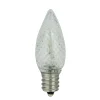 Sienna Pack Of 4 Faceted Transparent Cool White Led C7 Christmas Replacement Bulbs