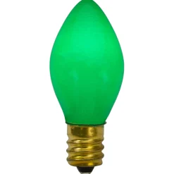 Northlight Pack Of 4 Green Opaque C7 Christmas Replacement Bulbs