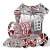 Serving Pieces*CC Christmas Decor Pack Of 4 Icy Crystal Animated Decorative Train Candy Jars 7.3"