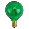 Northlight Pack Of 25 Incandescent G40 Green Christmas Replacement Bulbs
