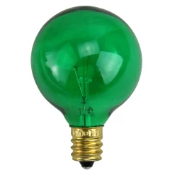 Northlight Pack Of 25 Incandescent G40 Green Christmas Replacement Bulbs