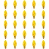 Northlight Pack Of 25 Incandescent Transparent Yellow C9 Christmas Replacement Bulbs