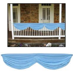 Beistle Pack Of 6 Light Blue Baby Shower Fabric Bunting Hanging Decorations 70"