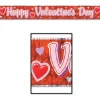 Beistle Pack Of 12 Metallic Happy Valentine's Day Fringe Banner Hanging Decorations 5'