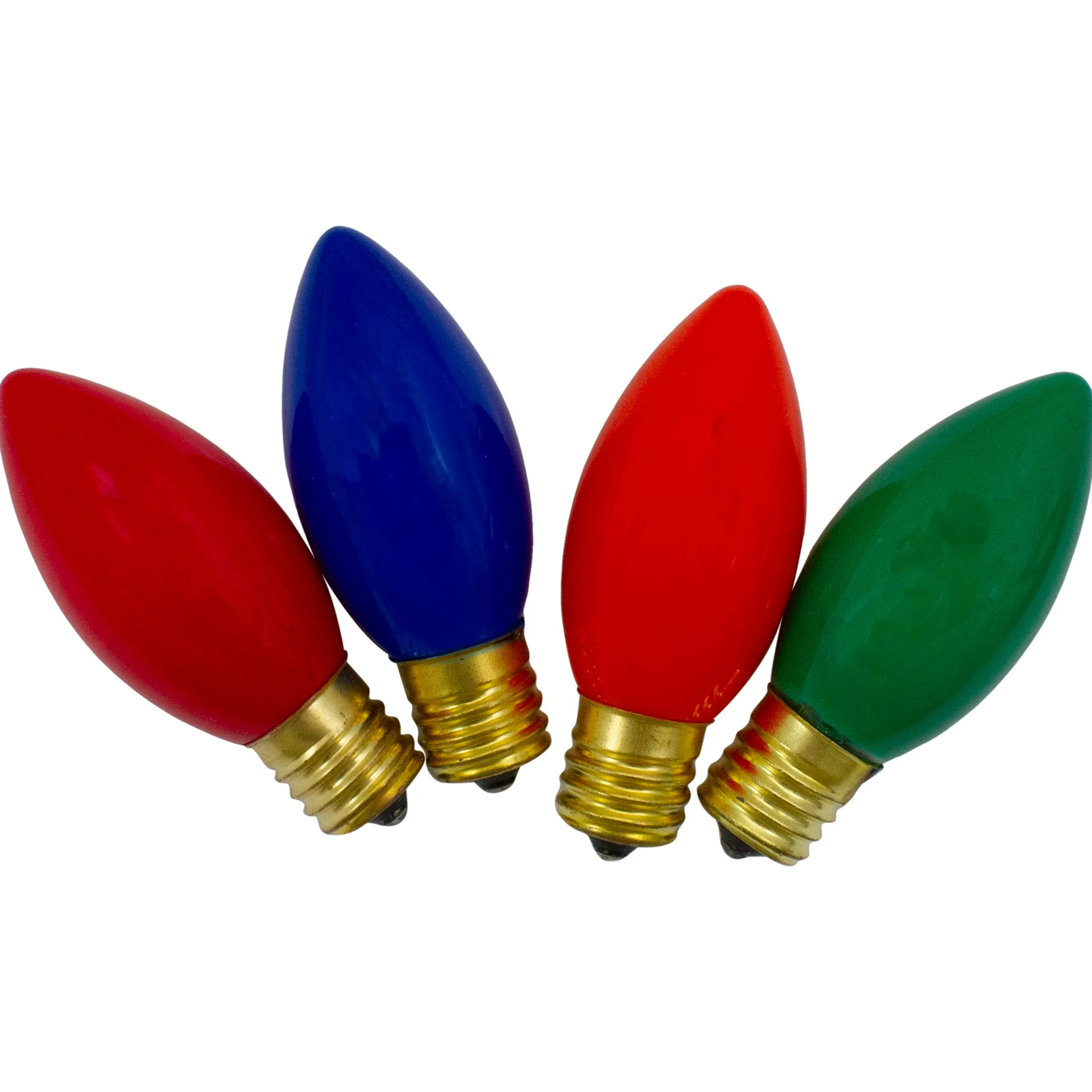 Northlight Pack Of 4 Multi-Colored C9 Opaque Christmas Replacement Bulbs