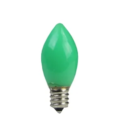 Sienna Pack Of 4 Opaque Green Led C7 Christmas Replacement Bulbs