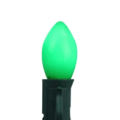 Sienna Pack Of 4 Opaque Green Led C7 Christmas Replacement Bulbs