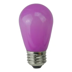 Northlight Pack Of 25 Opaque Led S14 Purple Christmas Replacement Bulbs
