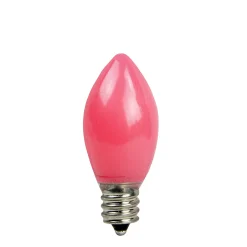 Sienna Pack Of 4 Opaque Pink Led C7 Christmas Replacement Bulbs