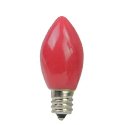 Sienna Pack Of 4 Opaque Red Led C7 Christmas Replacement Bulbs