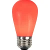 Northlight Pack Of 25 Opaque Red Led S14 Christmas Replacement Bulbs