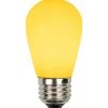 Northlight Pack Of 25 Opaque Yellow Led S14 Christmas Replacement Light Bulbs - 1.3 Watts