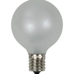 Northlight Pack Of 10 Pearl White G50 Globe Replacement Christmas Bulbs