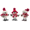 Plush Figures*Contemporary Home Living Pack Of 12 Red And White Winter Bird Decoration 6"
