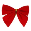 Bows*Northlight Pack Of 14 Red Mini Velveteen Christmas Bow Decorations 3"