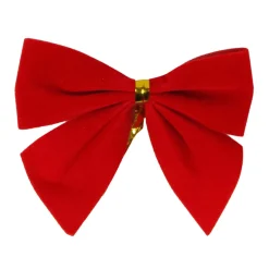 Bows*Northlight Pack Of 14 Red Mini Velveteen Christmas Bow Decorations 3"