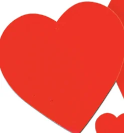 Beistle Pack Of 144 Red Printed Valentine Heart Cutout Decorations 4"