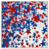 Beistle Pack Of 6 Red, White & Blue Stars Patriotic Confetti Bags 0.5 Oz.