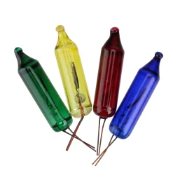 Sienna Pack Of 4 Shimmering Multi Mini Christmas Replacement Bulbs - 4 Volts