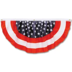 Beistle Pack Of 6 Stars And Striped Patriotic Bunting Banners 4'