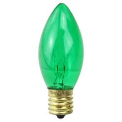 Northlight Pack Of 25 Transparent Green C9 Christmas Replacement Bulbs