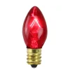 Northlight Pack Of 25 Transparent Red C7 Christmas Replacement Bulbs