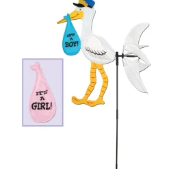 Party Central Pack Of 6 Yellow And White Wind-Wheel Baby Shower Yard Sign Party Decor 4'